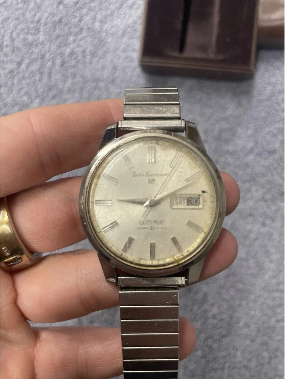 Vintage 1960’s JAPAN SEIKO SPORTSMATIC 5 21Jewels FOR PARTS